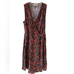 Universal Thread Smocked Wrap Dress Floral, XS
